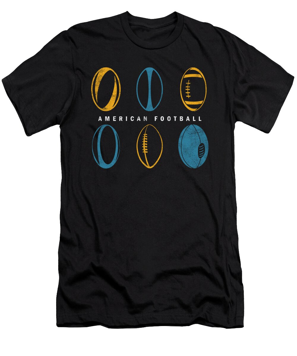 1 American Football Ball Rugby Player Rugby Team Gift Thomas Larch T-Shirt