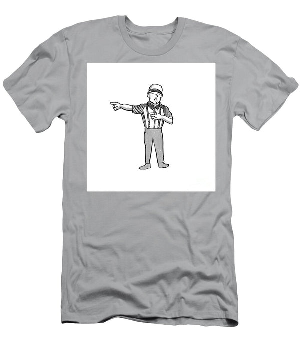 1 American Football Official Cartoon Black and White Aloysius Patrimonio T-Shirt