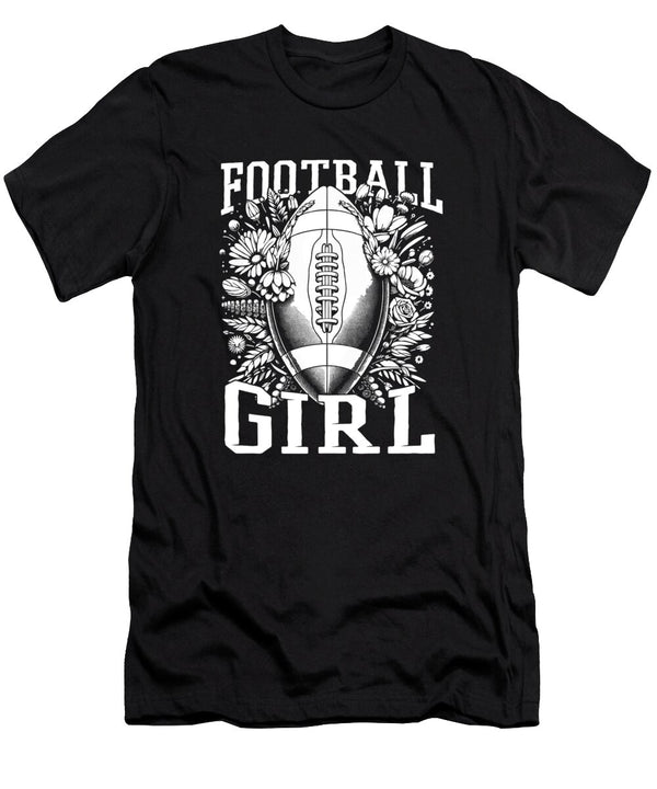 1 American Football Player Footballer Football Girl Crazy Squirrel T-Shirt