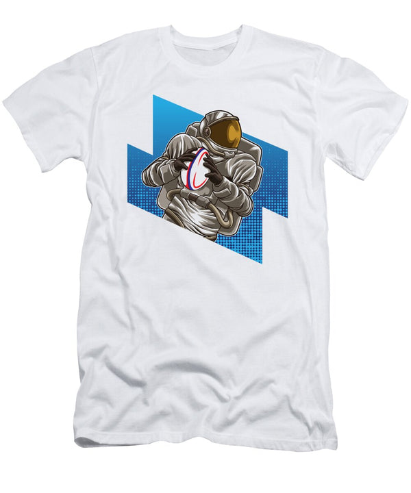 1 Astronaut Plays Rugby Galaxy Sport Rugby Team Mister T-Shirt