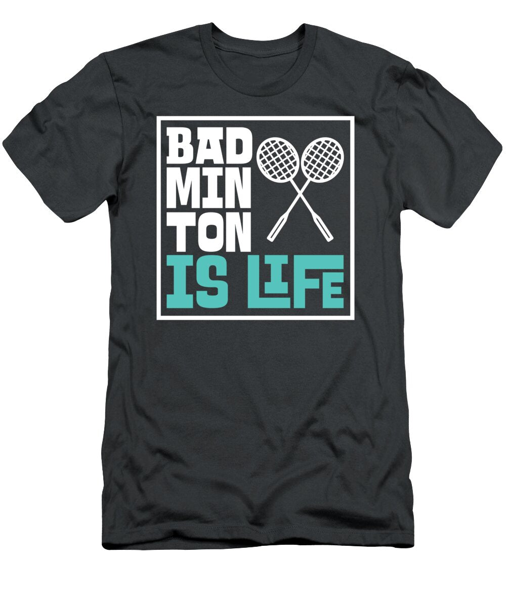 1 Badminton for Men Women Kids Team Paddle Player Pickleball Crazy Squirrel T-Shirt