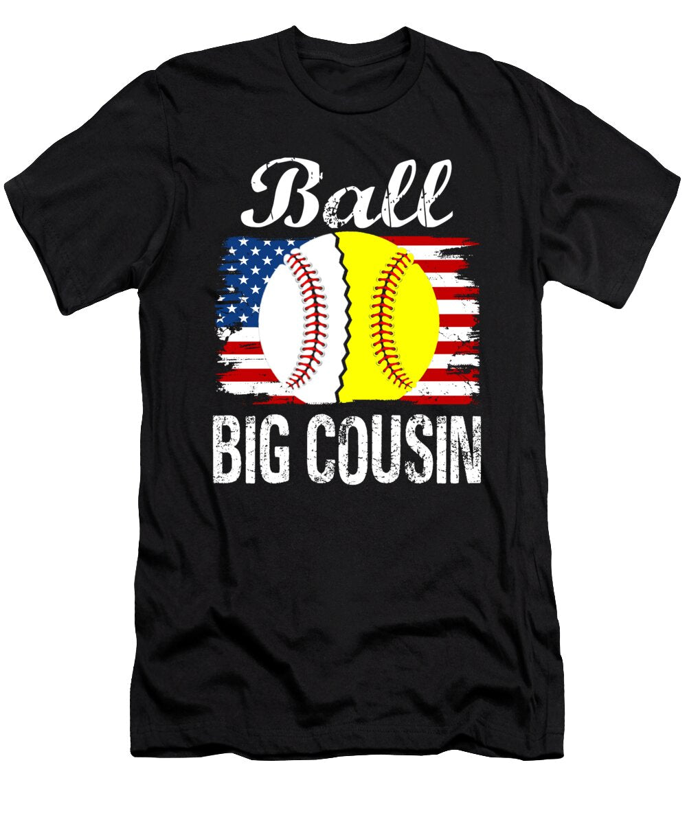 1 Ball Big Cousin Baseball Softball Dhbubble T-Shirt
