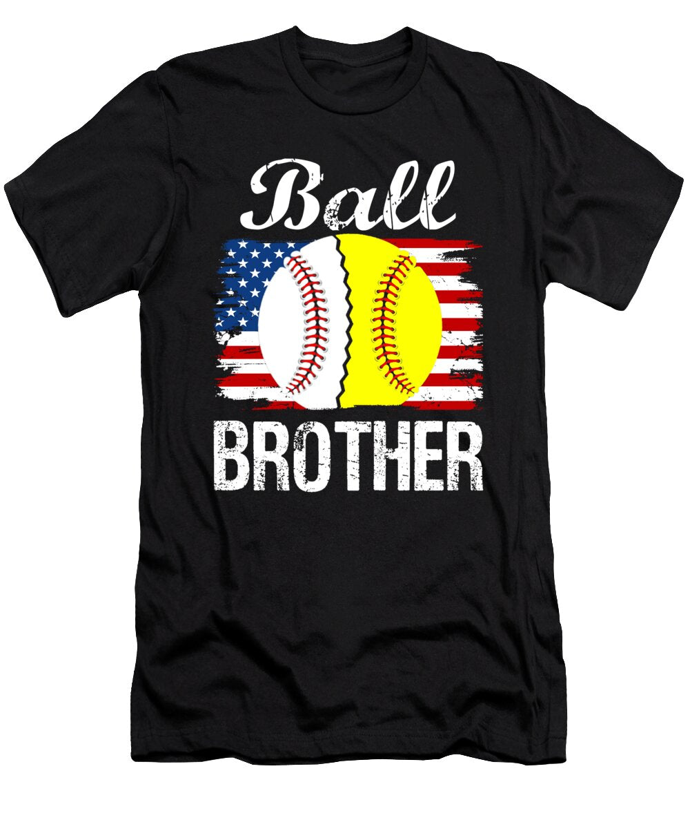 1 Ball Brother Baseball Softball Dhbubble T-Shirt