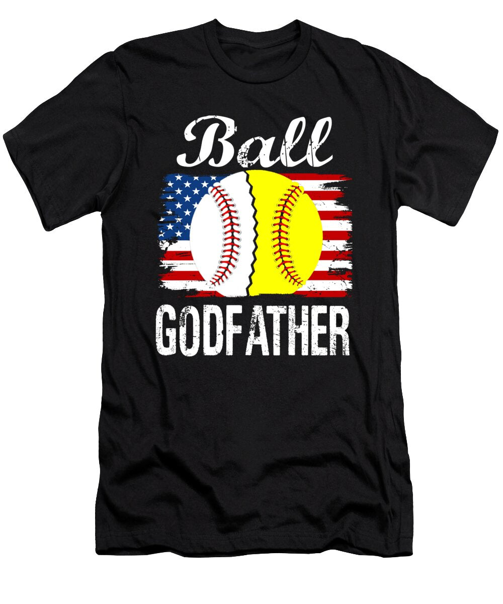 1 Ball Godfather Baseball Softball Dhbubble T-Shirt