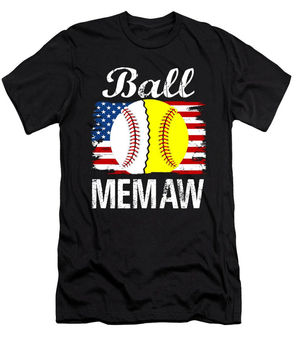 1 Ball Memaw Baseball Softball Dhbubble T-Shirt