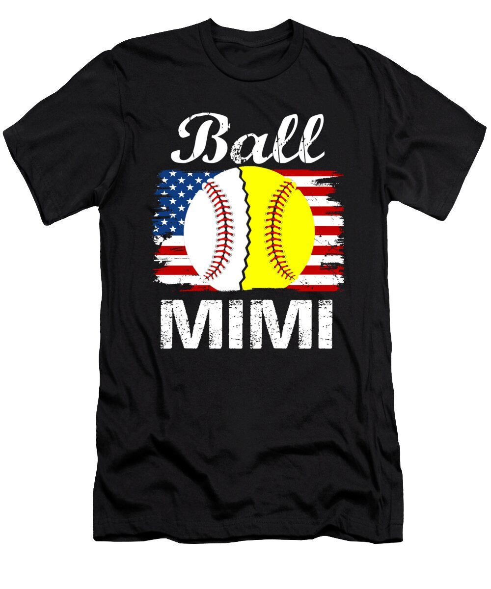 1 Ball Mimi Baseball Softball Dhbubble T-Shirt