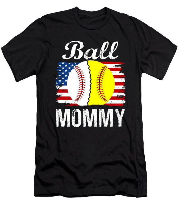 1 Ball Mommy Baseball Softball Dhbubble T-Shirt
