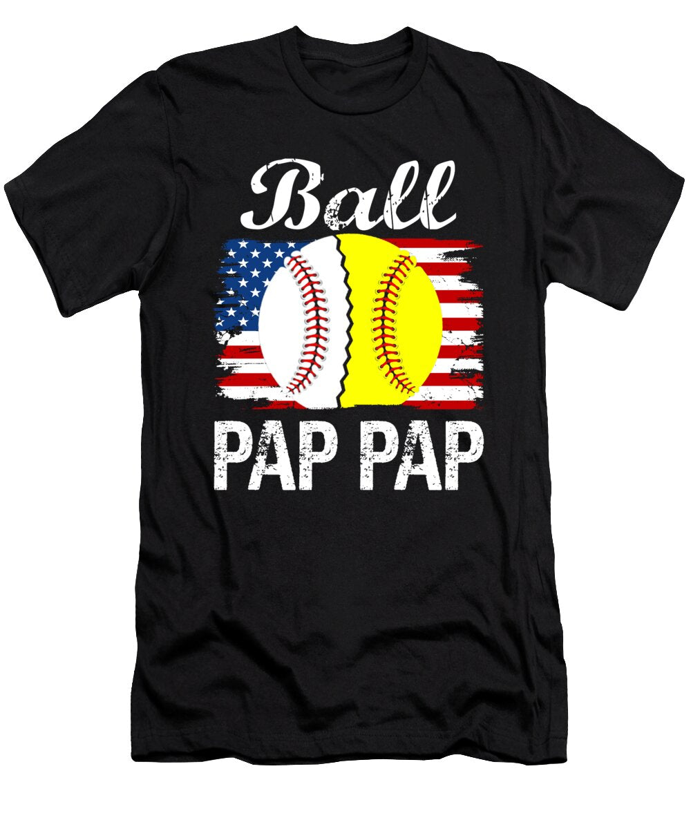 1 Ball Pap Pap Baseball Softball Dhbubble T-Shirt
