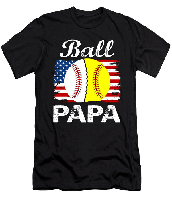 1 Ball Papa Baseball Softball Dhbubble T-Shirt