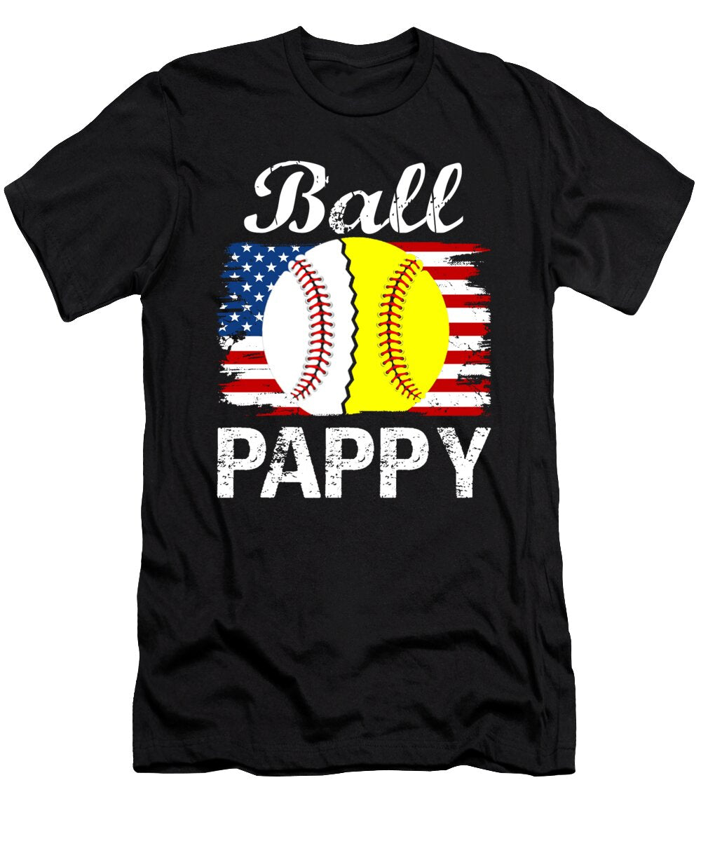 1 Ball Pappy Baseball Softball Dhbubble T-Shirt
