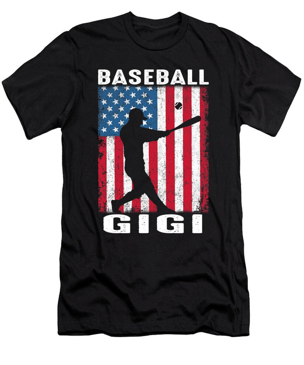 1 Baseball Gigi USA Flag Catcher Fathers Day Dhbubble T-Shirt