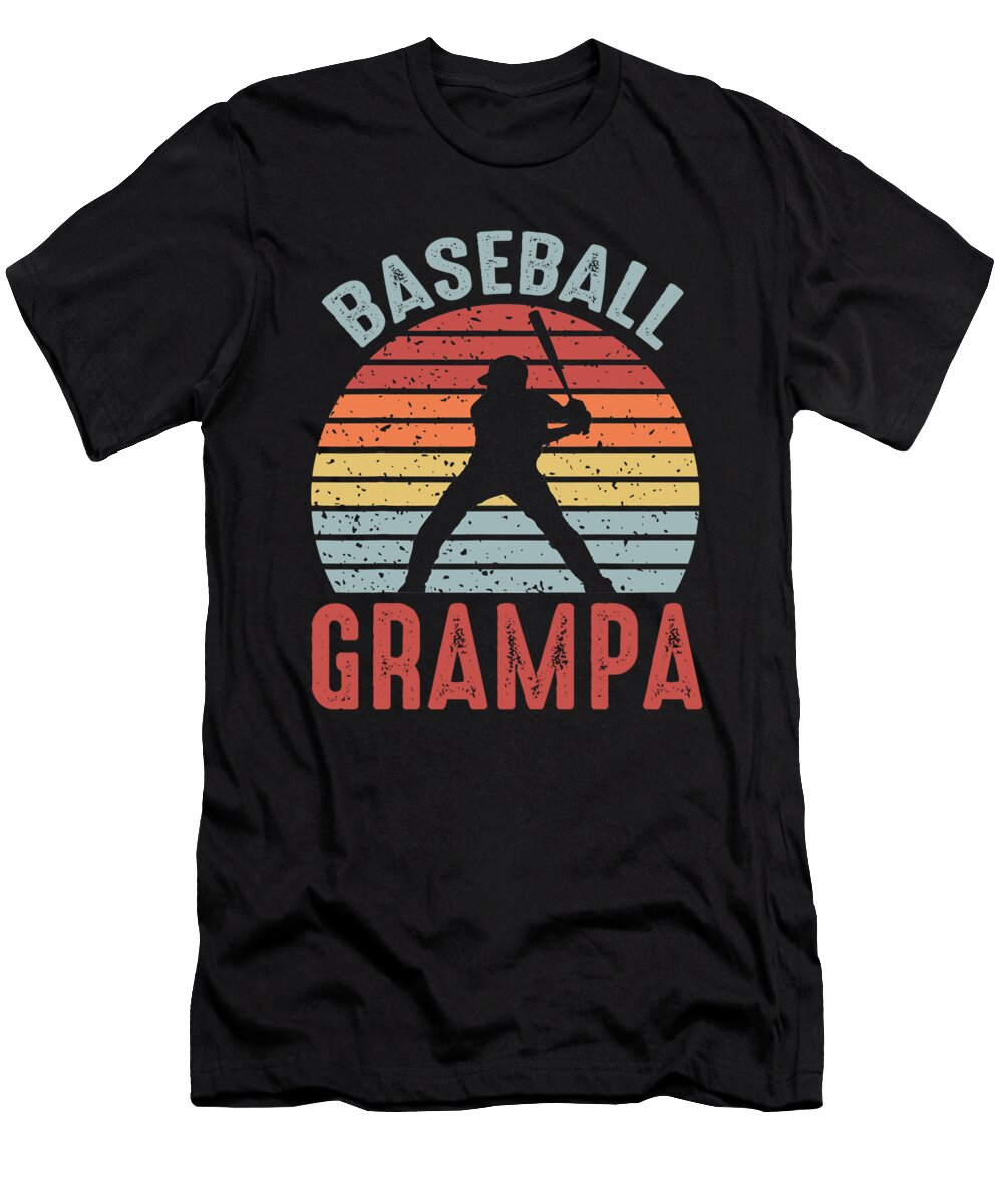 1 Baseball Grampa Fathers Day Dhbubble T-Shirt