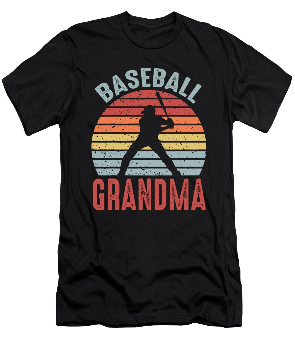 1 Baseball Grandma Fathers Day Dhbubble T-Shirt