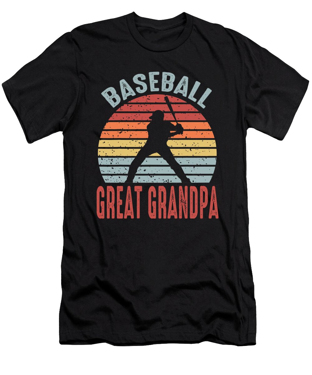 1 Baseball Great Grandpa Fathers Day Dhbubble T-Shirt