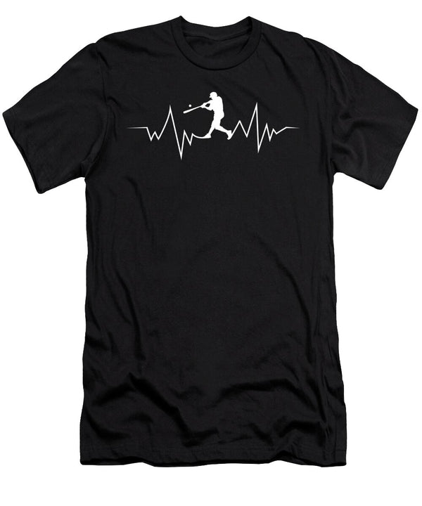 1 Baseball Heartbeat Product Cool Gift for Sport Lovers Art Frikiland T-Shirt