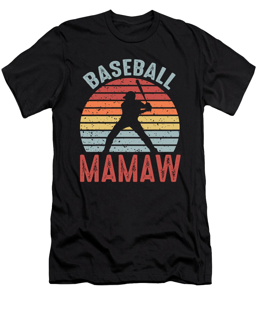 1 Baseball Mamaw Fathers Day Dhbubble T-Shirt
