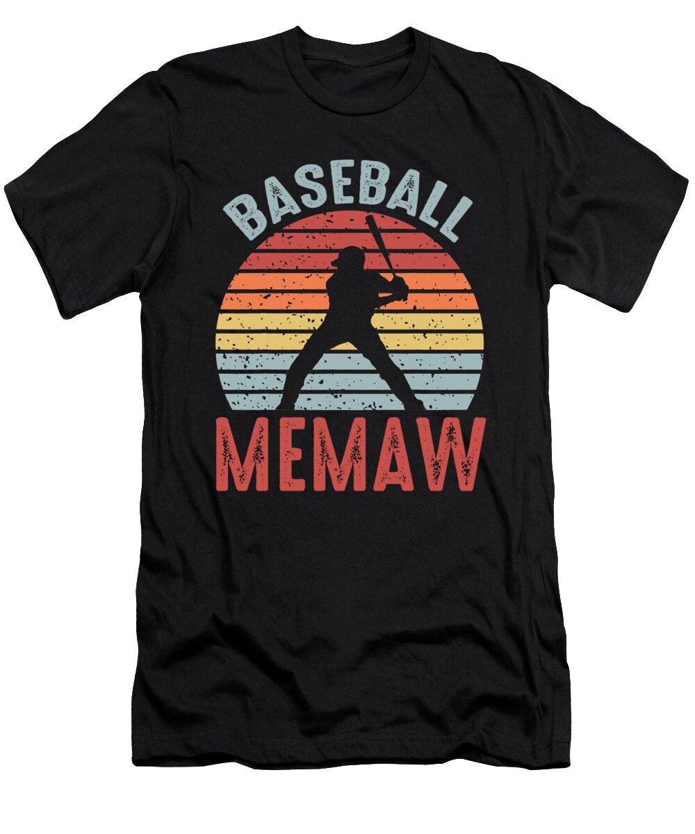 1 Baseball Memaw Fathers Day Dhbubble T-Shirt
