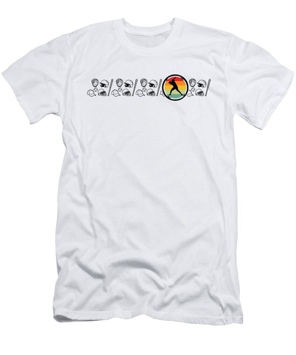 1 Baseball Pitcher Softball Catcher Baseball Toms Store T-Shirt
