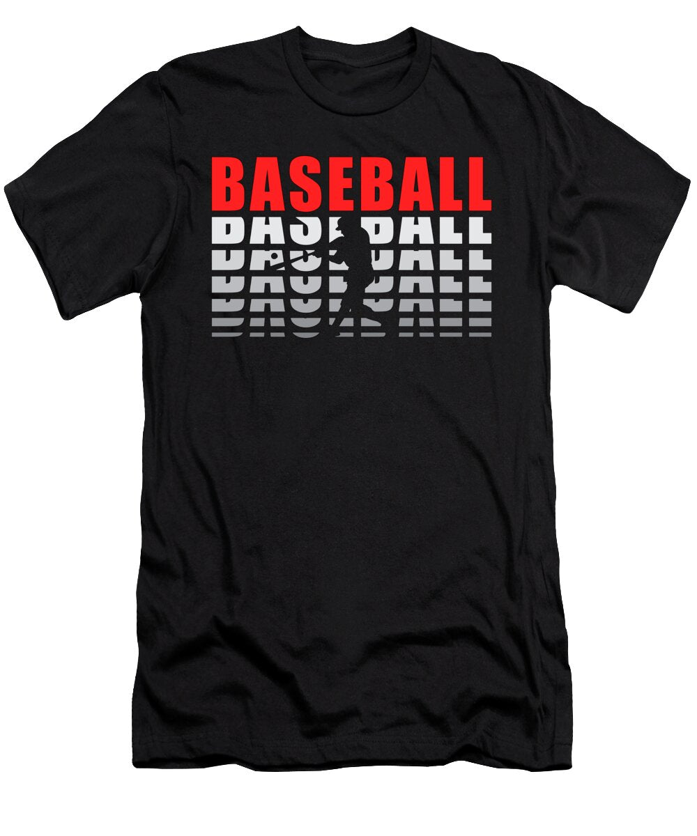 1 Baseball Sports Catcher Pitcher Bat Funny Gift Tshirtconcepts Marvin Poppe T-Shirt