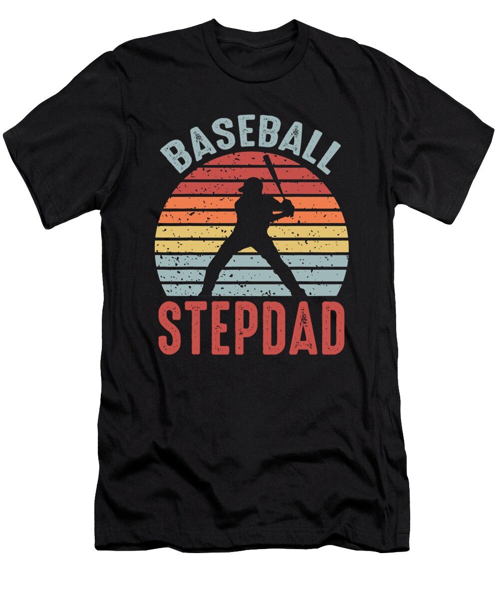 1 Baseball Stepdad Fathers Day Dhbubble T-Shirt