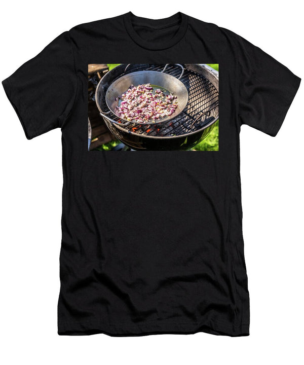 1 Bbq Sauce Being Made From Onions Tomato Pure Orange Juice and Whisky Sebastian Schollmeyer T-Shirt