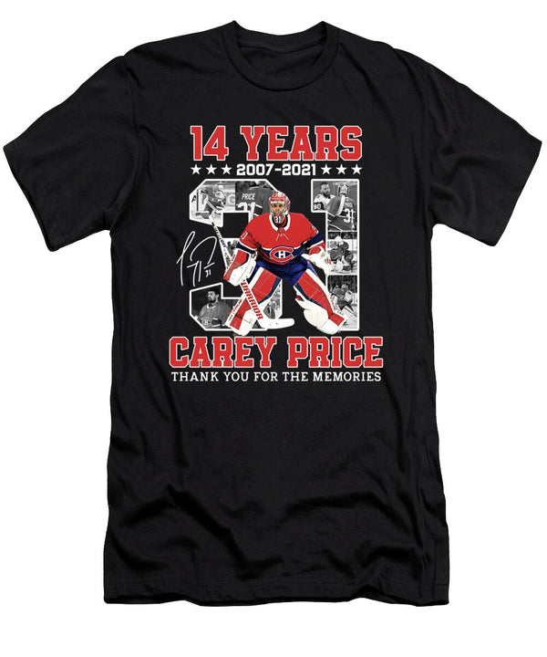 1 Carey Price Ice Hockey Kelvin Kent T-Shirt