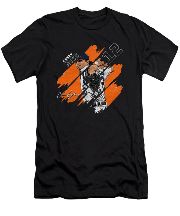 1 Casey Mize Stripes Kelvin Kent T-Shirt