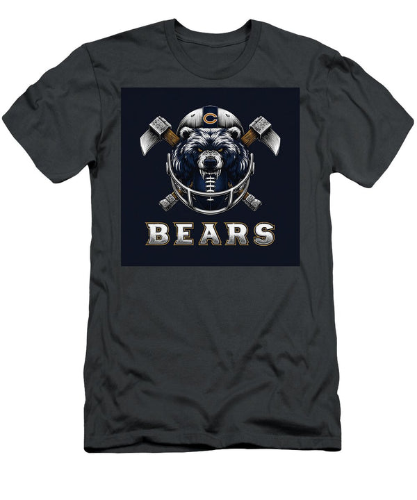 1 Chicago Bears Football Helmet Design Kevin Walker and Pixel Reverie T-Shirt