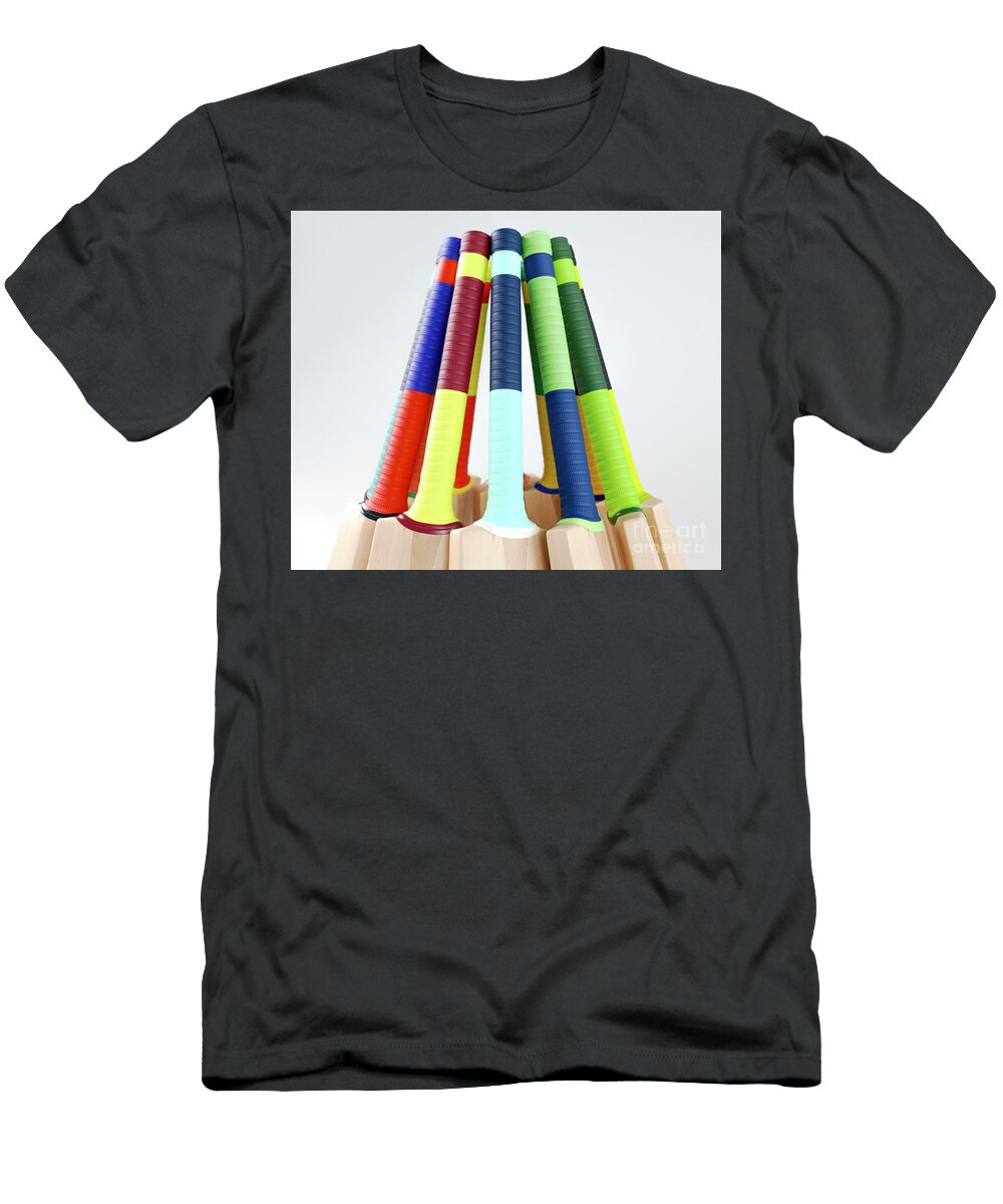 1 Circular Array of Cricket Bats Allan Swart T-Shirt