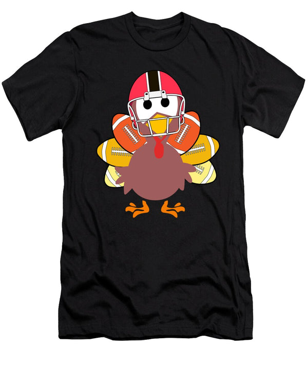 1 Cool Thanksgiving Football Gobble Player Turkey Wearing Sunglasses Helmet Sports Rugby American Football Lover Gift for Boys Kids Sifou Store T-Shirt