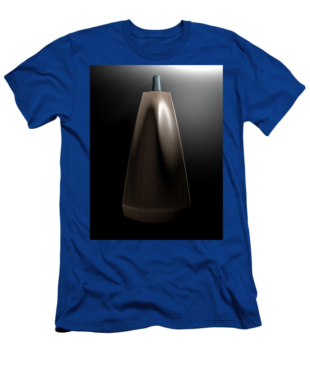 1 Cricket Bat Dark Allan Swart T-Shirt