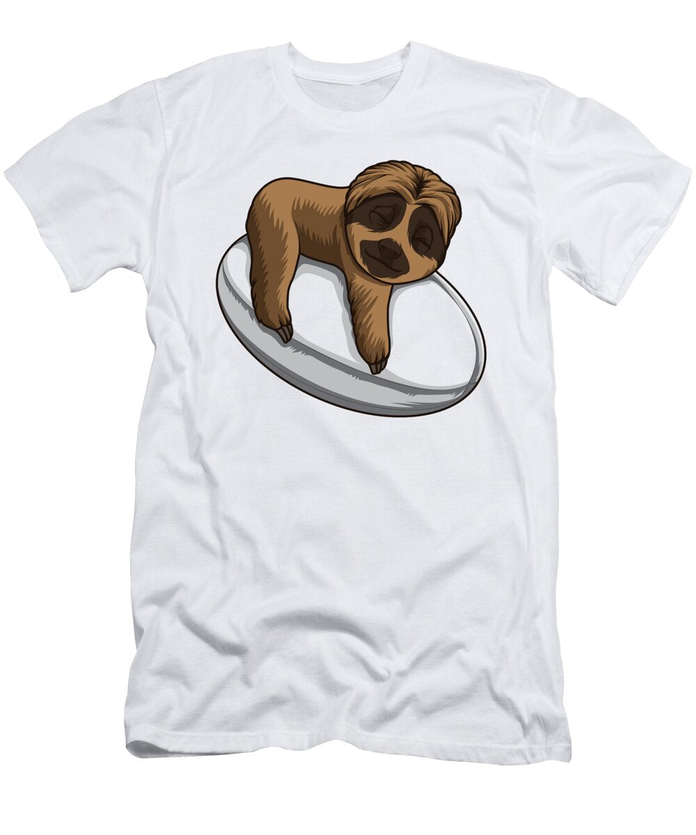 1 Cute Sloth Sleeps on a Rugby Ball Mister T-Shirt