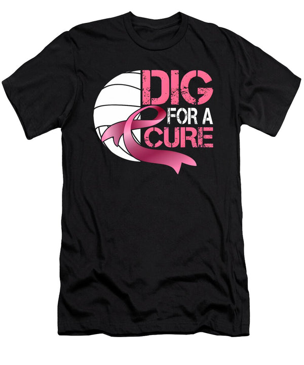 1 Dig for a Cure Breast Cancer Volleyball Pink Natalie Lidford T-Shirt