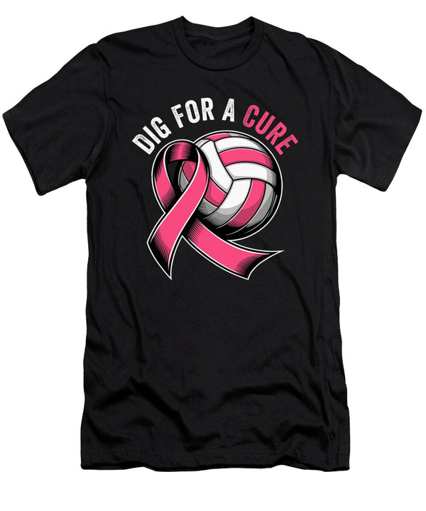 1 Dig for a Cure Volleyball Pink Breast Cancer Maisie Jackson T-Shirt