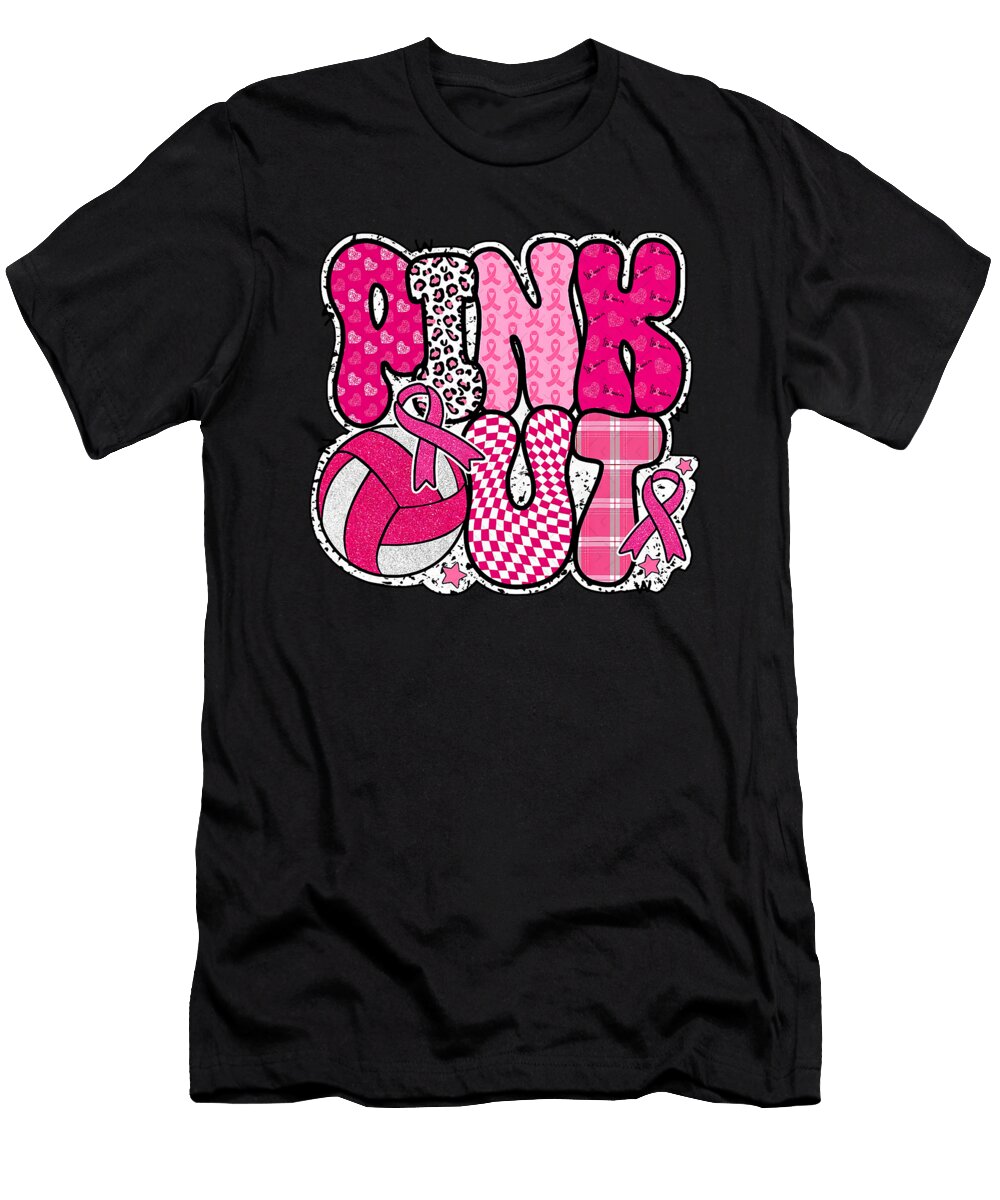 1 Dig for a Cure Volleyball Pink Out Breast Cancer Natalie Lidford T-Shirt