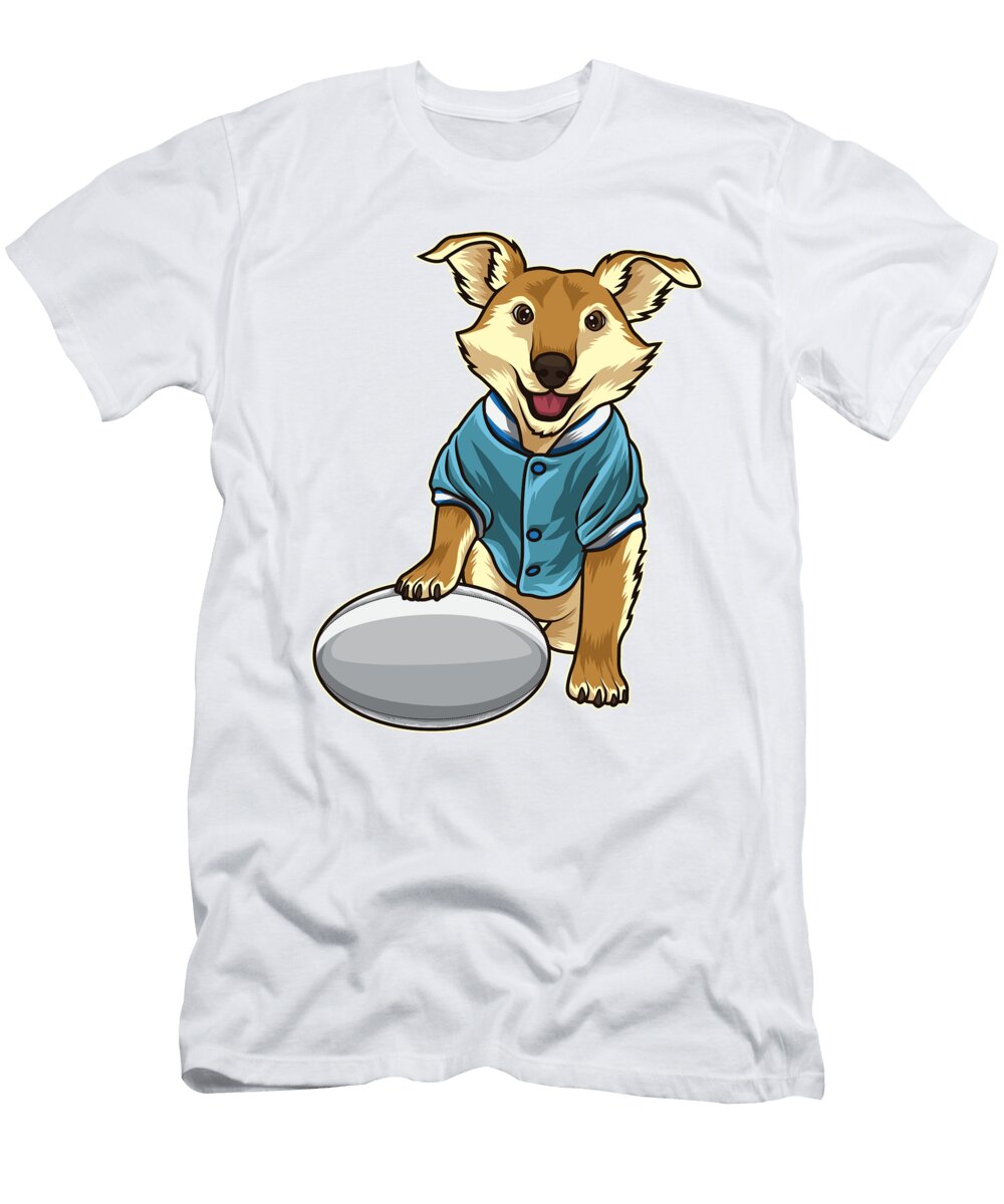 1 Dog Guards Rugby Ball Mister T-Shirt