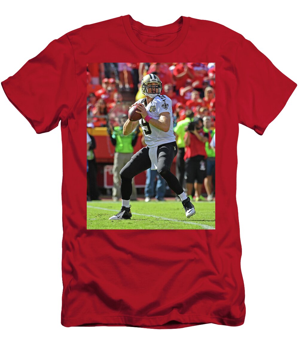 1 Drew Brees Peter Aiken T-Shirt