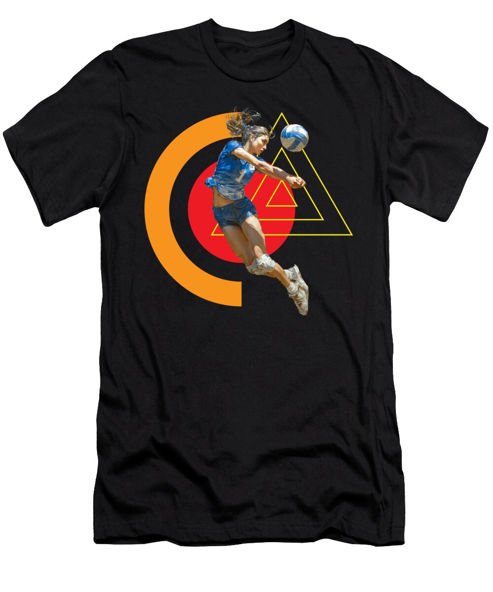 1 Dynamic Volleyball Spike Dream Stuff T-Shirt