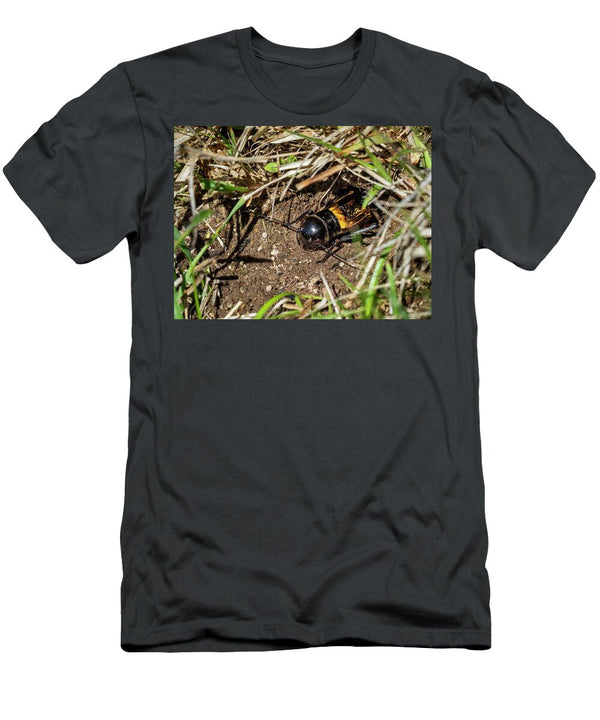 1 European Field Cricket Emerging From Burrow Bavaria Konrad Wothe Natureplcom T-Shirt