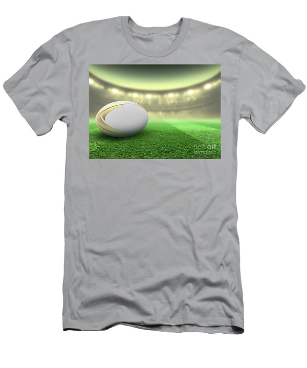 1 Floodlit Stadium and Rugby Ball Allan Swart T-Shirt