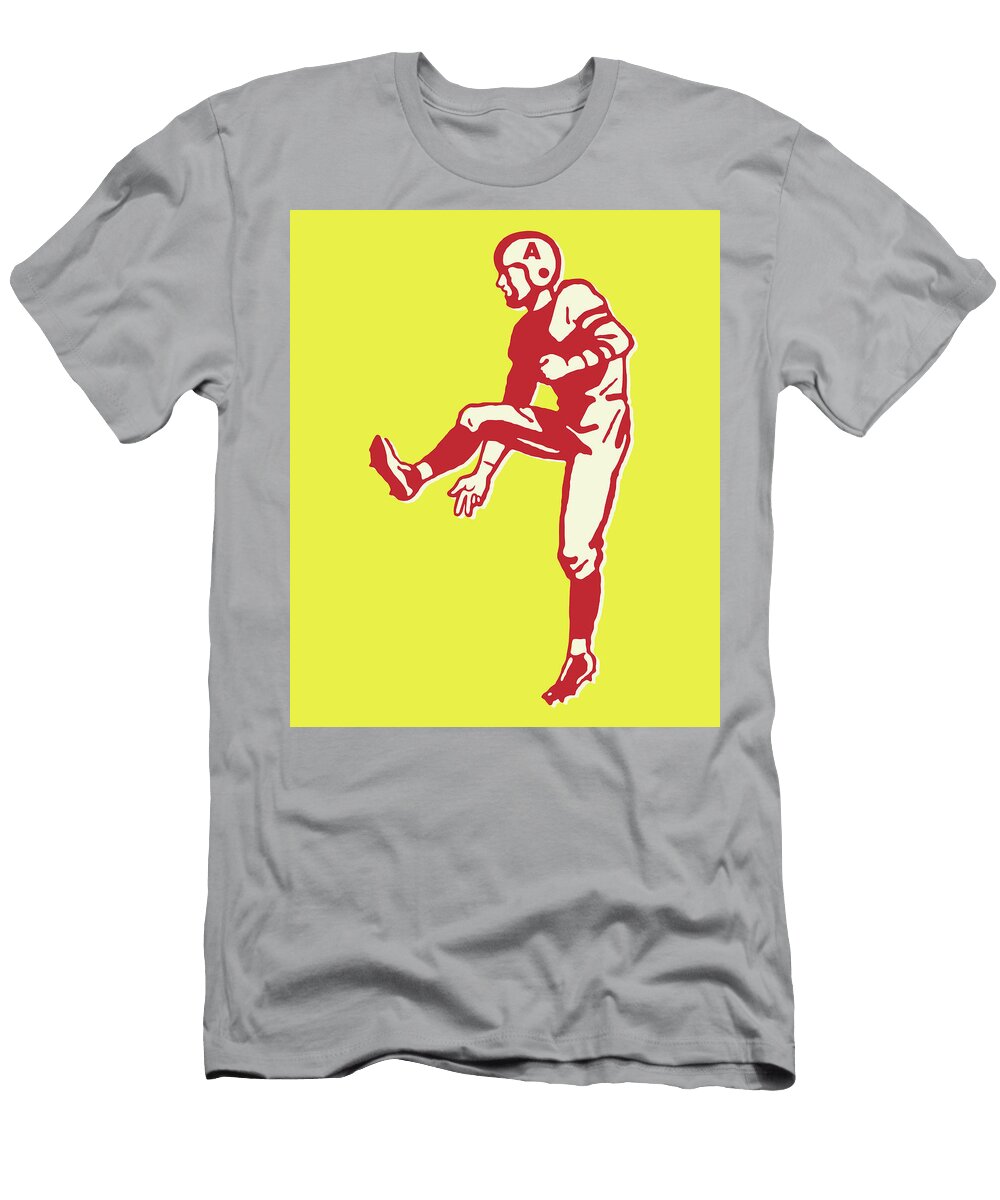 1 Football Kicker After Kick Csa Images T-Shirt