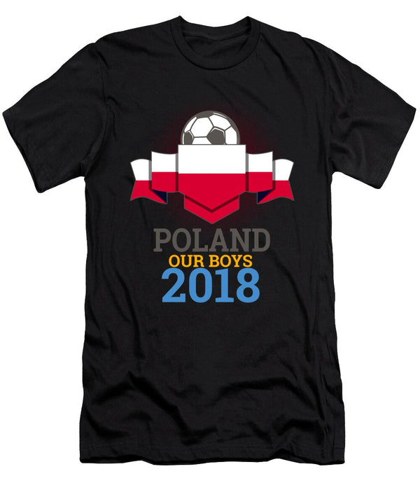 1 Football Poles Poland 2018 Soccer Team Sports Footballer Goalie Rugby Gift Tom Giant T-Shirt