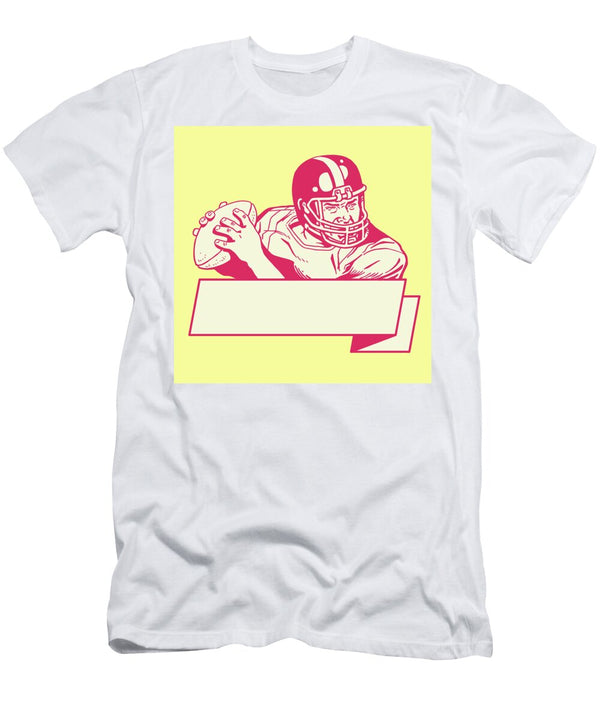 1 Football Quarterback and Banner Csa Images T-Shirt