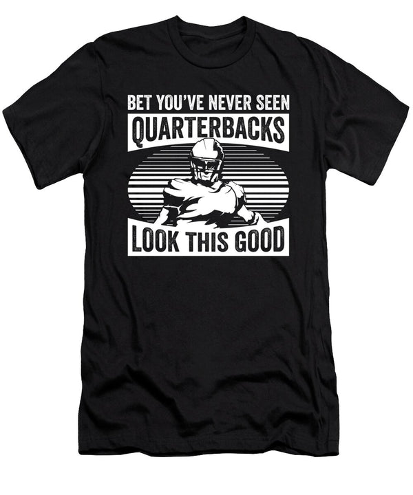 1 Football Quarterbacks Security Funny Good Looking Player Sports Toms Store T-Shirt