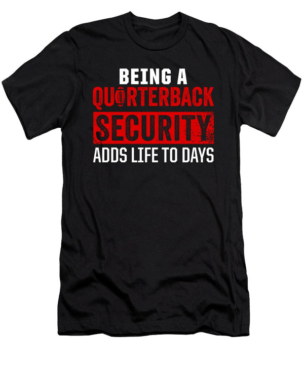 1 Football Quarterbacks Security Life Player Sports Toms Store T-Shirt