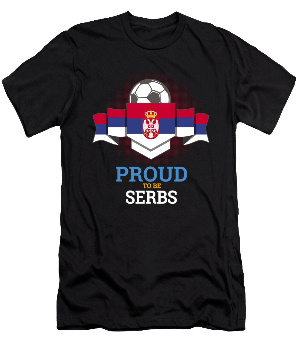 1 Football Serbs Serbia Soccer Team Sports Footballer Goalie Rugby Gift Thomas Larch T-Shirt