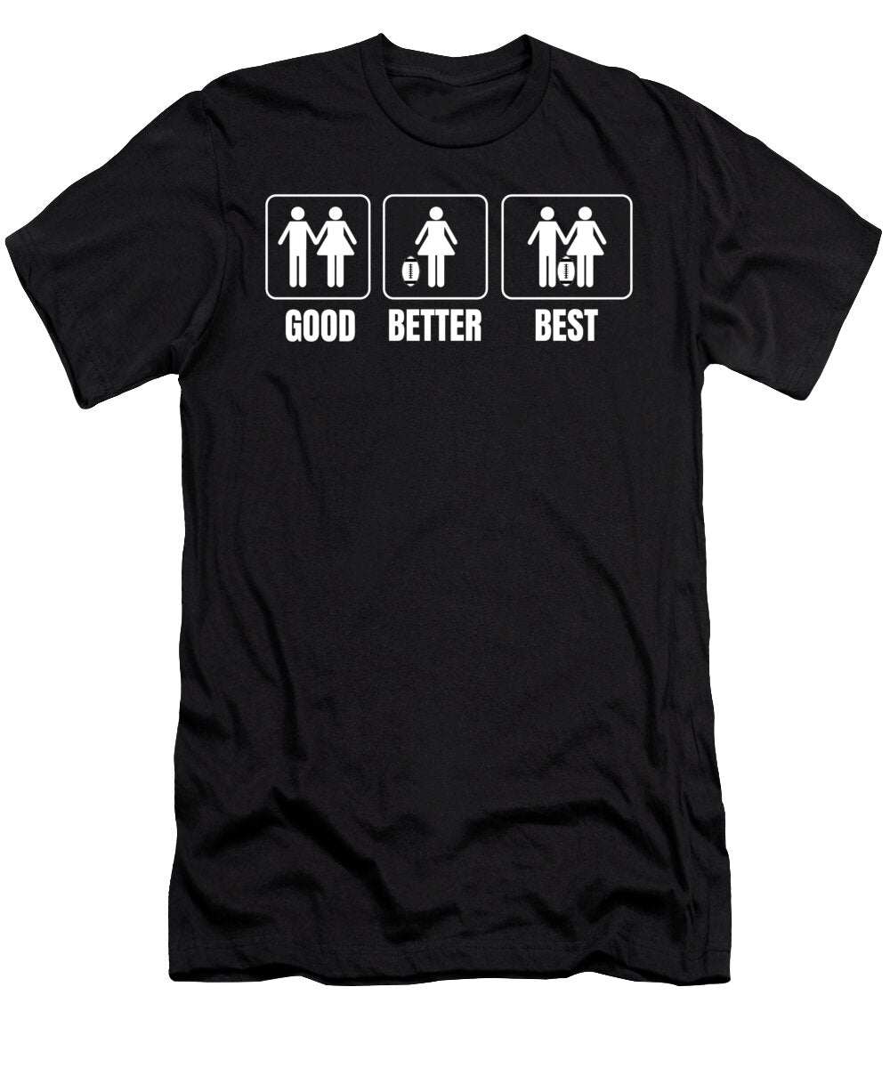 1 Funny American Football Couple USA Sunday Gift Muc Designs T-Shirt
