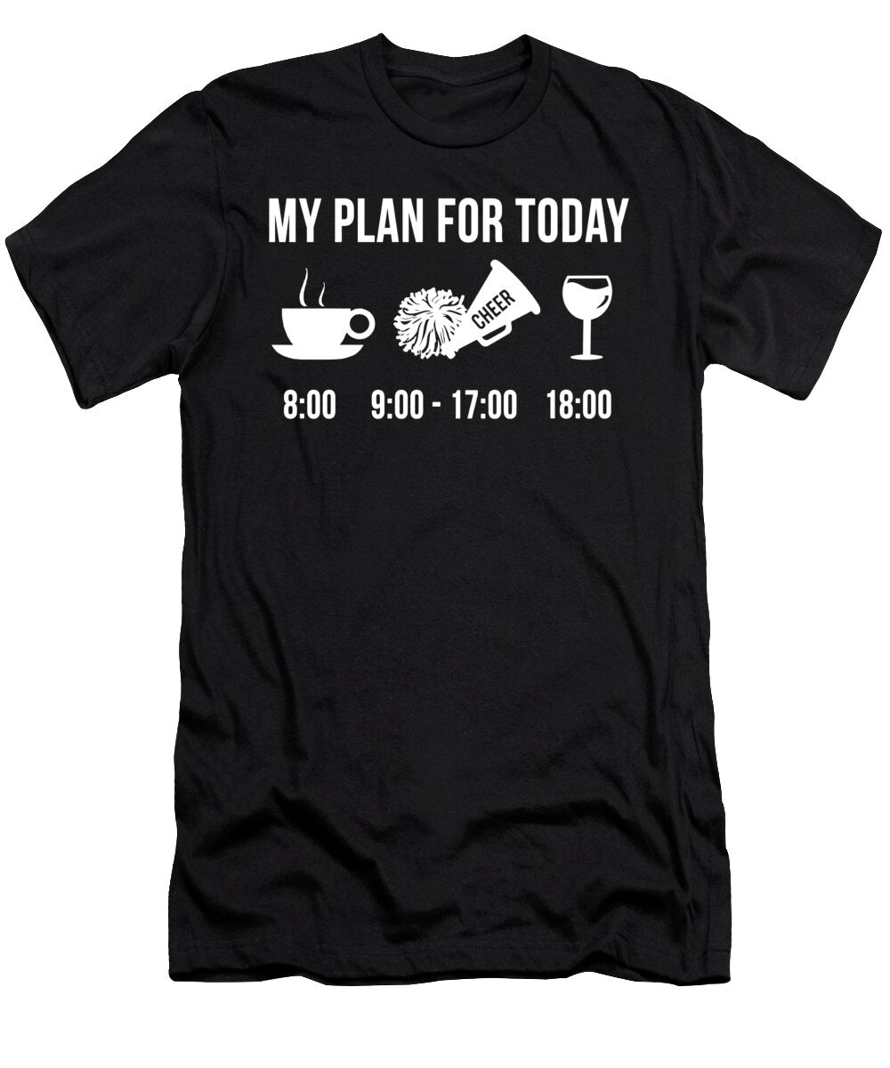 1 Funny Cricket Athlete Sports My Plan for Today Muc Designs T-Shirt