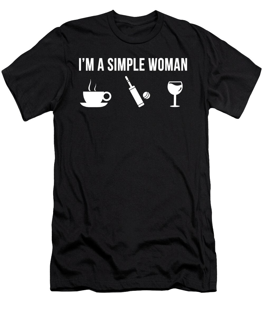 1 Funny Cricket Athlete Sports Simple Man Lukas Davis T-Shirt