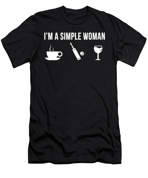1 Funny Cricket Athlete Sports Simple Man Lukas Davis T-Shirt